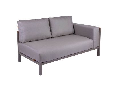 Meble ogrodowe - Figaro - Wypoczynkowa sofa ogrodowa z lewym podokietnikiem